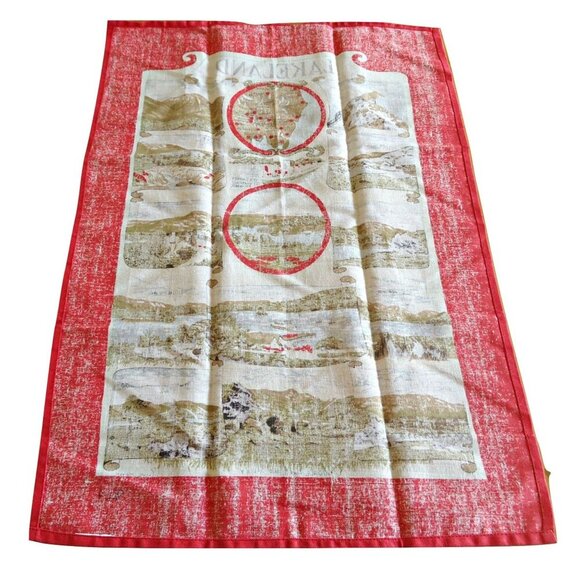 Tea Towel Souvenir Lakeland England Tea Towel Vintage - Picture 4 of 4